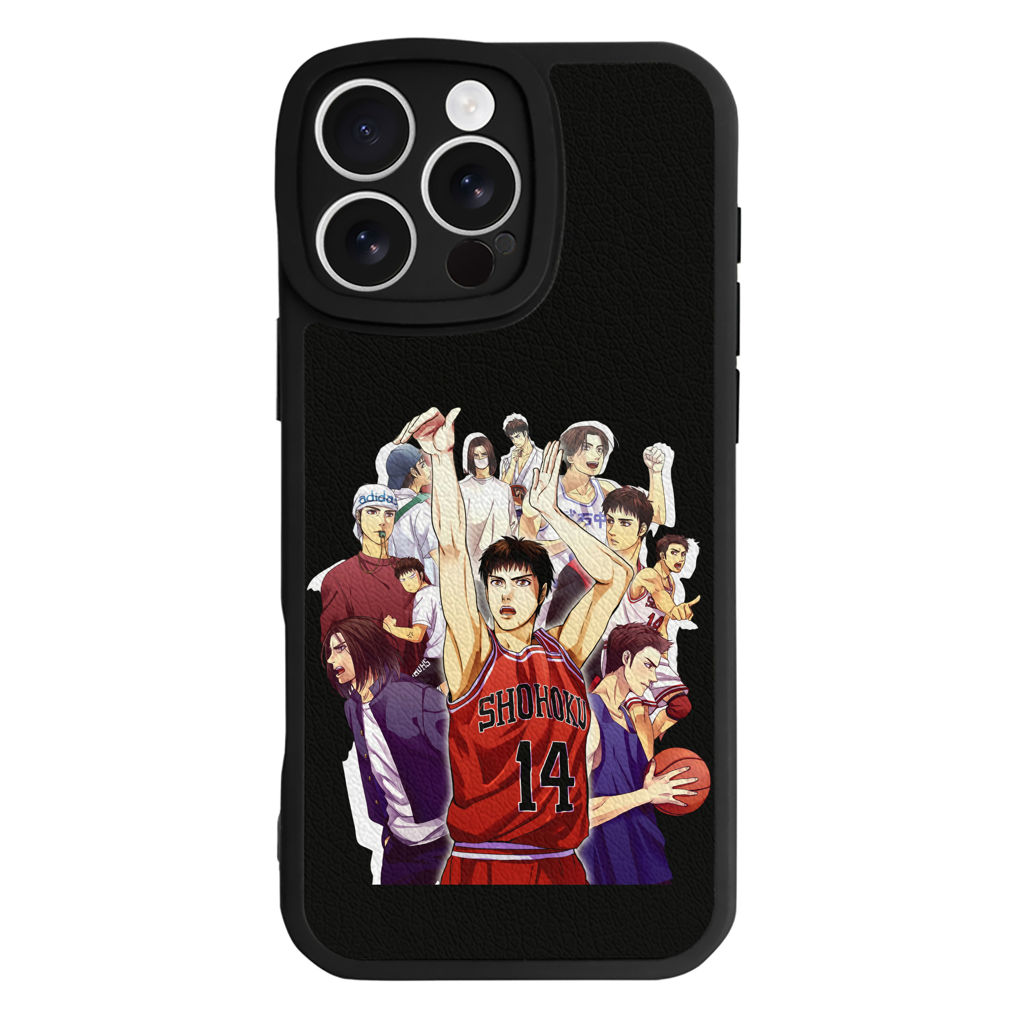 （画像用） SLAM DUNK／スラムダンク 【iPhone 16シリーズ対応】シリコンスマホケース（レザー調） 材質：シリコン